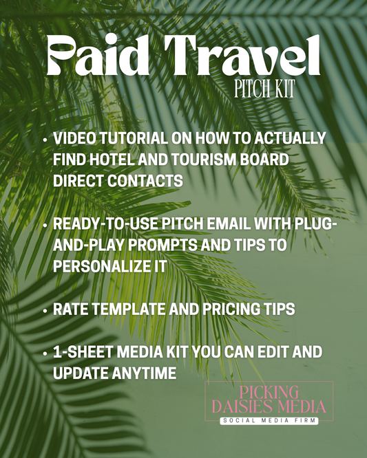 Summer Travel Pitch Kit